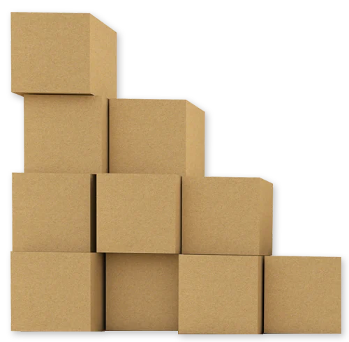 Stack of cardboard boxes